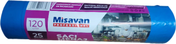 Saci menajeri Misavan 120l 25 buc albastru 