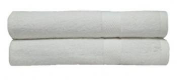 Set 2 prosoape de baie bumbac 100 70x140 cm 450 gr/mp alb 