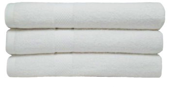 Set 3 prosoape de baie bumbac 100 70x140 cm 450 gr/mp alb 