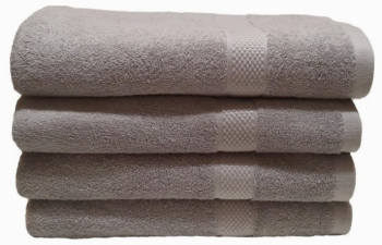 Set 4 prosoape de baie bumbac 100 70x140 cm 450 gr/mp gri 