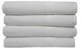 Set 4 prosoape mari de baie bumbac 100 70x140 cm 450 gr/mp alb 
