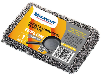 Burete suprafete delicate Misavan 1 buc/set argintiu 