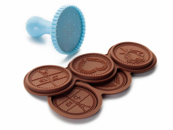 Forma fursecuri rotunde Ibili plastic 7 cm albastru 