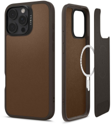 Husa pentru iPhone 16 Pro Max - Spigen Cyrill Kajuk MagSafe - Saddle Brown 