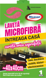 Laveta microfibra Misavan Intreaga casa 40 x 40 cm 1 buc/set 
