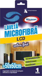 Laveta microfibra pentru ecrane LCD Misavan 60 x 50 cm 1 buc/set 