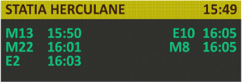 Panou informare calatori 0.6 x 0.3m 