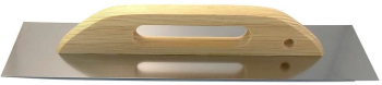 Gletiera inox cu maner de lemn lung 13x38 cm 
