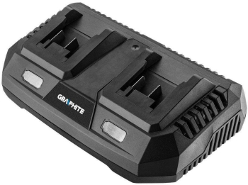 Incarcator dublu pentru acumulatori 18 V Li-ion GRAPHITE ENERGY 