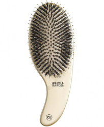 Perie profesionala de par cu peri de mistret si nailon Expert Care Boar&Nylon Gold Olivia Garden Pro 