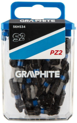 Set varfuri biti de impact PZ2 1/4 20 buc PZ2x25 mm Graphite 