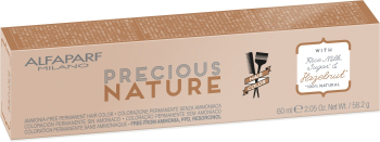 Vopsea permanenta fara amoniac nr. 7.1 blond cenusiu 60 ml Alfaparf Precious Nature 