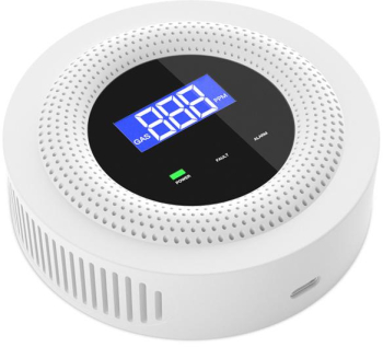 Detector si alarma smart Wifi pentru scurgeri de gaze Temperatura Reglabila compatibil Tuya/Smartlife SmartWiz 