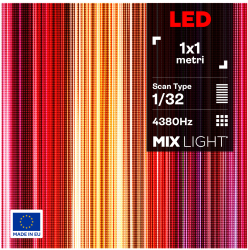 Ecran LED 1 x 1m Interior P2.5 