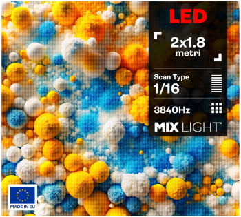 Ecran LED 2 x 1.8m Exterior P3 