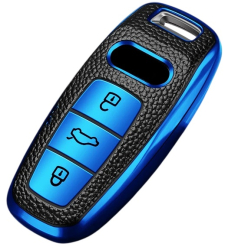 Husa pentru cheie smart Audi Q8 RSQ8 A6 C8 S6 RS6 A7 S7 RS7 A3 8Y A8 D5 4N RS E-tron GT Q4 Q7 4M albastru 