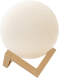 Lampa de veghe luna 3D Moon Light eMazing cu diametru de 20 cm lumina multicolora LED in 7 culori si schimbare culoare prin atingere alime 