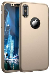 Husa Huawei Y7P 2020 Full Cover 360 Auriu + Folie de protectie 