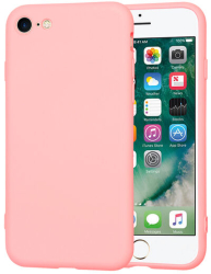 Husa Silicon pentru Apple iPhone 7 / 8 / SE 2 SE 2020 / SE 3 SE 2022 Marmalis SoftFlex Chalk Pink 