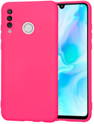 Husa Silicon pentru Huawei P30 Lite / P30 Lite New Edition Marmalis SoftFlex Hot Pink 