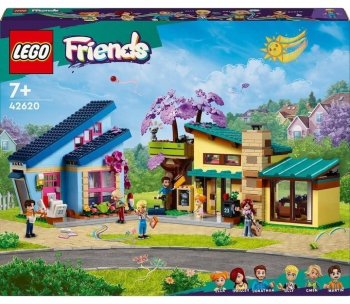 LEGO® Friends - Casele familiale ale lui Olly si Paisley 42620 1126 piese 