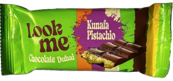 Ciocolata Premium Look Me Ciocolata Dubai - Kunafa cu Fistic si kataif 51 g