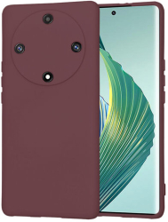 Husa Silicon pentru Honor Magic5 Lite Marmalis SoftFlex Plum Red 