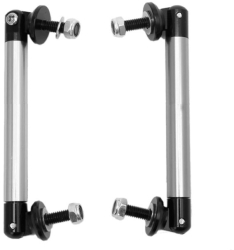 Set 2x tije sustinere prelungire bara argintiu 120mm 