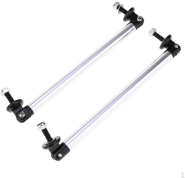 Set 2x tije sustinere prelungire bara argintiu 250mm 