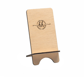 Suport de Telefon din lemn HH957 Personalizat 7.5x15 cm 