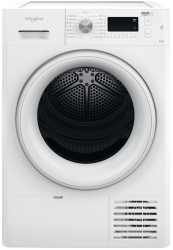Uscator de rufe WHIRLPOOL FFT M11 82 EE R 6th Sense Pompa de caldura 8 kg 15 programe Clasa A++ alb 