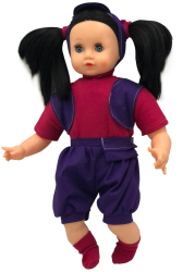 PAPUSA ARADEANCA - ALEXANDRA - BRUNETA - 50CM - 00333- 02 