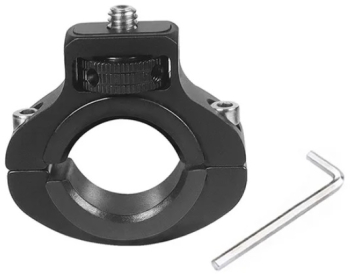 Suport Rotativ Montare Ghidon Bicicleta/Motocicleta cu Surub 1/4 pentru camere GoPro insta360 SJcam DJI Action Universal Din Aluminiu 