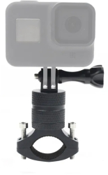 Suport Rotativ Montare Ghidon Bicicleta/Motocicleta pentru camere GoPro insta360 SJcam DJI Action Universal Din Aluminiu CNC 360 