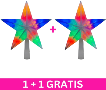 Varf pentru brad tip stea ZH262 LED multicolor 220V 1+1 gratis 