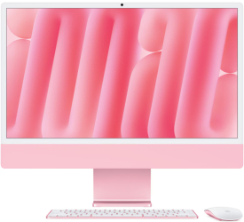 All-In-One PC Apple iMac 24 inch 4.5K Retina Procesor Apple M4 16GB RAM 512GB SSD 10 core GPU macOS Sequoia INT keyboard Pink calculatoare desktop