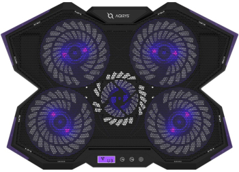 Stand Cooler Laptop Gaming AQIRYS Spider 17 inch Black Purple
