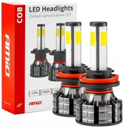 Instalatie LED COB 2Side AMiO compatibil H9 H9 H11 destinat competitiilor auto sau off-road 