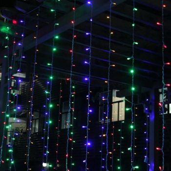 Instalatie perdea 384LED 9x1m multicolor consum redus 