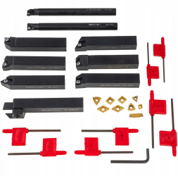 Set cutite strung cu placa inlocuibila instrument dalti strunjire 16X16mm si 12x12mm 27piese S12021 