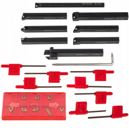 Set cutite strung cu placa inlocuibila instrument dalti strunjire 8x8mm 24piese S12018 