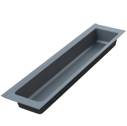 Suport modular organizare tacamuri cu un compartiment antracit 107x480 mm 