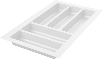Suport modular organizare tacamuri modul central alb 292x480 mm 
