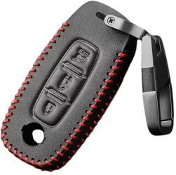 Husa piele ecologica pentru cheie 3 butoane Nissan X-trail T33 Kicks Qashqai J12 Juke Teana Altima Ariya 2023 2024 