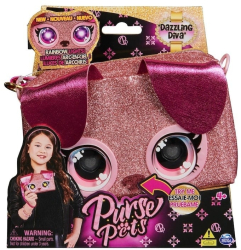 Jucarie interactiva Purse Pets Gentuta in forma de catelus Dazzeling Diva alterneaza toate culorile curcubeului 