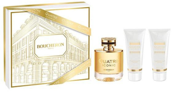 Set cadou iconic Boucheron Quatre pentru femei EDP 100 ml + 100 ml lotiune de corp + 100 ml gel de dus