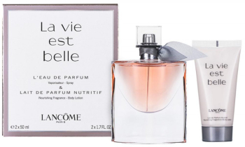 Set cadou Lancome La Vie Est Belle pentru femei EDP 50 ml + 50 ml lotiune de corp