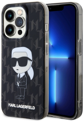 Husa iPhone 15 Pro Max - Karl Lagerfeld Hardcase Monogram KLHCP15XHNKMKLK - Ikonik 