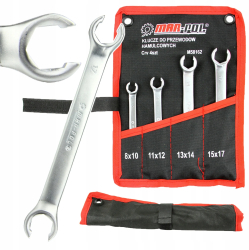 Set 4 chei inelare semideschise conducte frana 8-17mm Cr-V M58162 