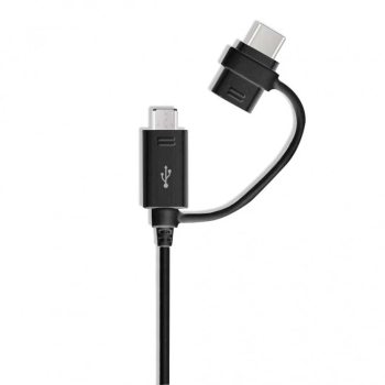 Cablu de date USB la Micro-USB Type-C 1.5m - Samsung EP-DG950DBEGWW - Black 